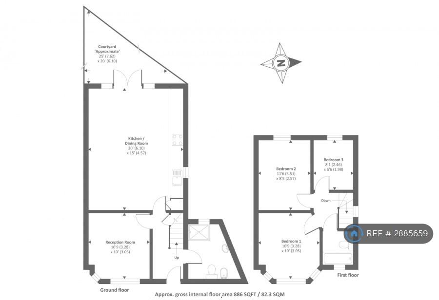 Arthray Road, Oxford, OX2 floorplan
