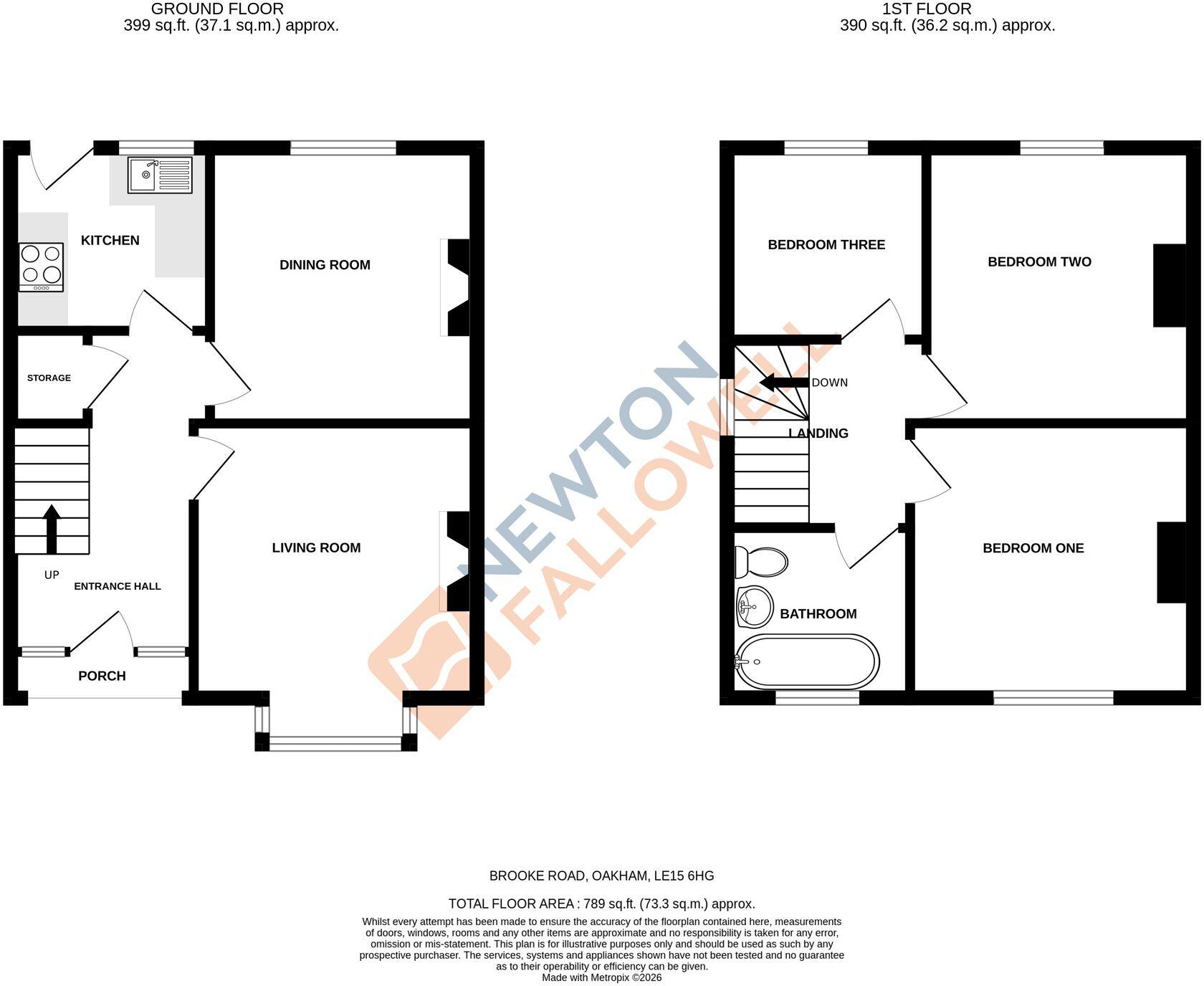 Brooke Road, Oakham, LE15 floorplan