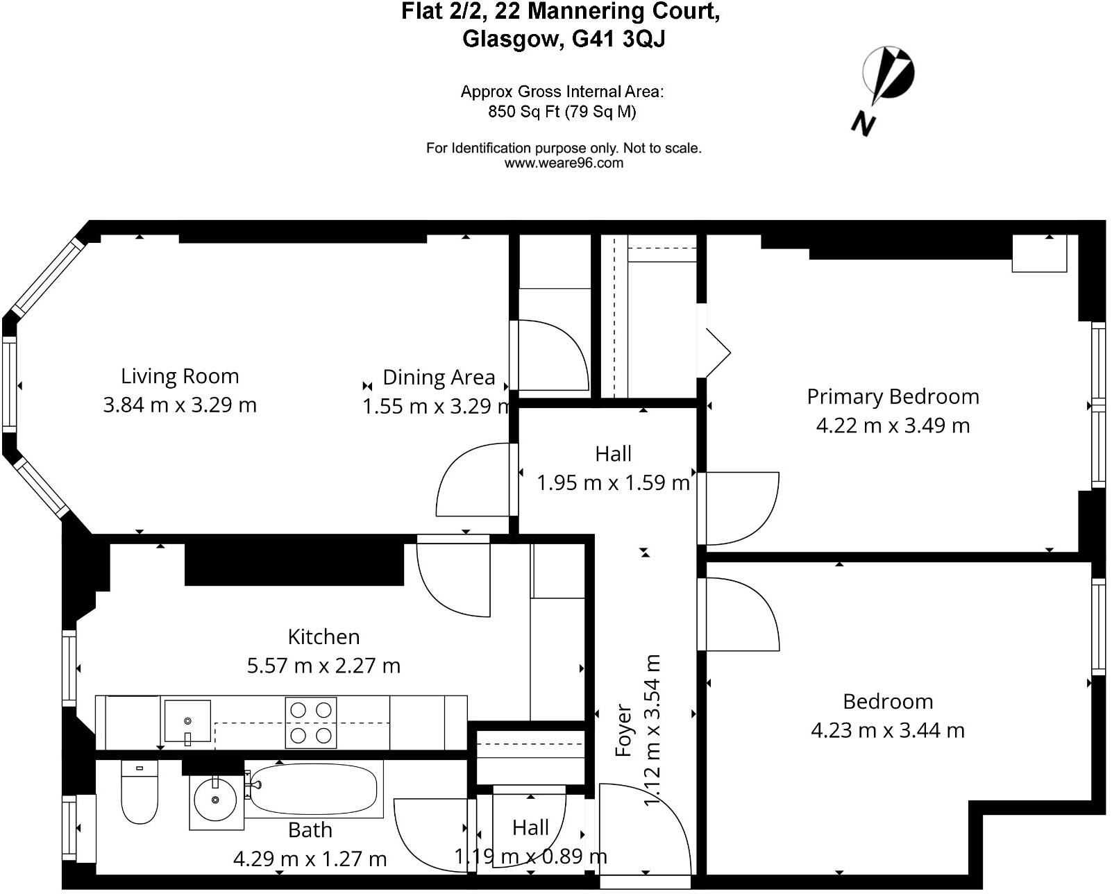 Mannering Court, Glasgow, G41 floorplan