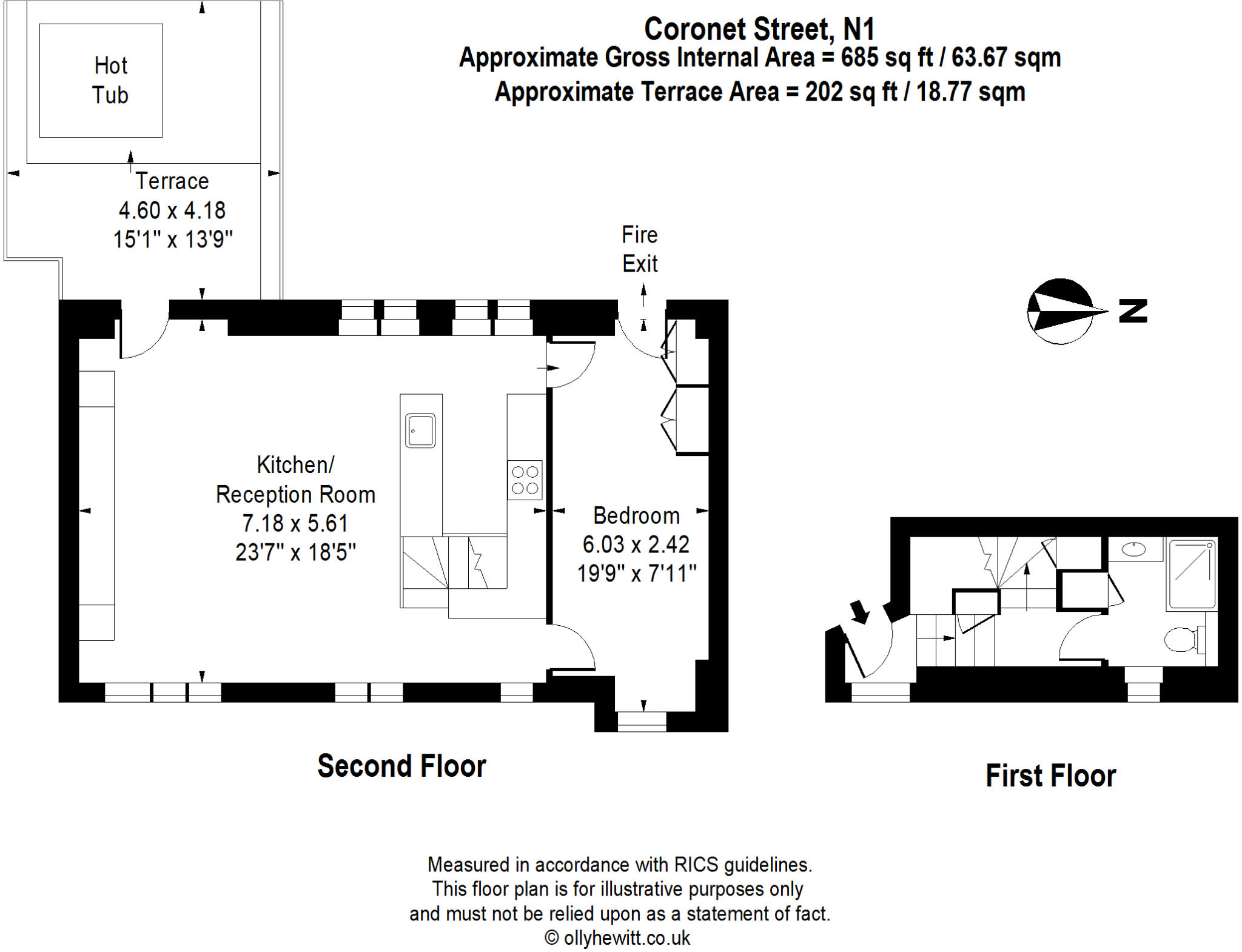 Coronet Street, London, N1 floorplan