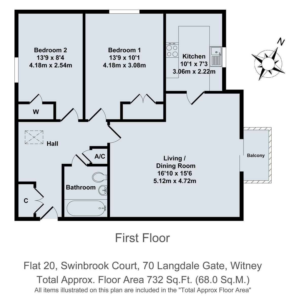 Swinbrook Court, Witney, OX28 floorplan