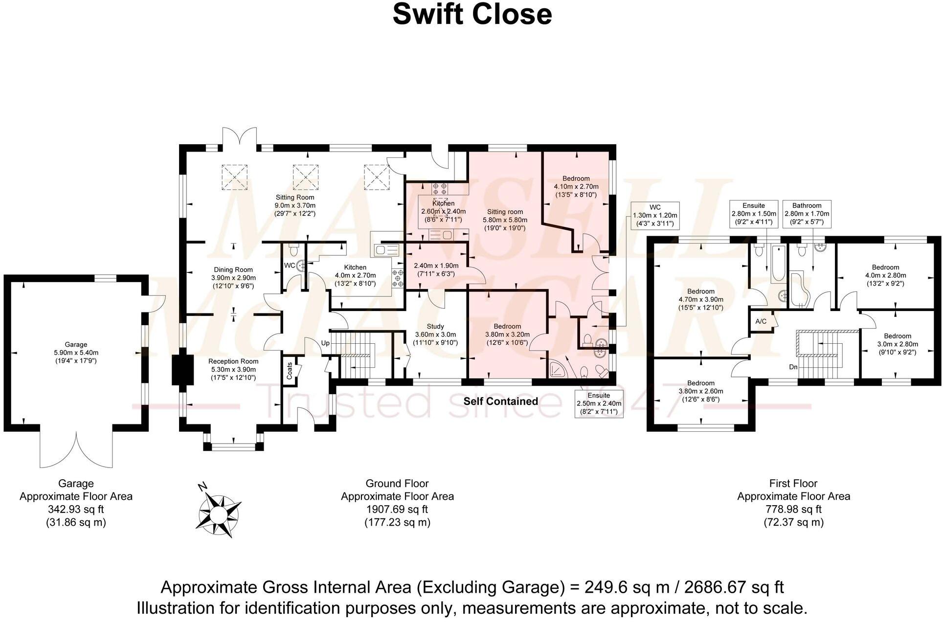 Swift Close, Crowborough, TN6 floorplan