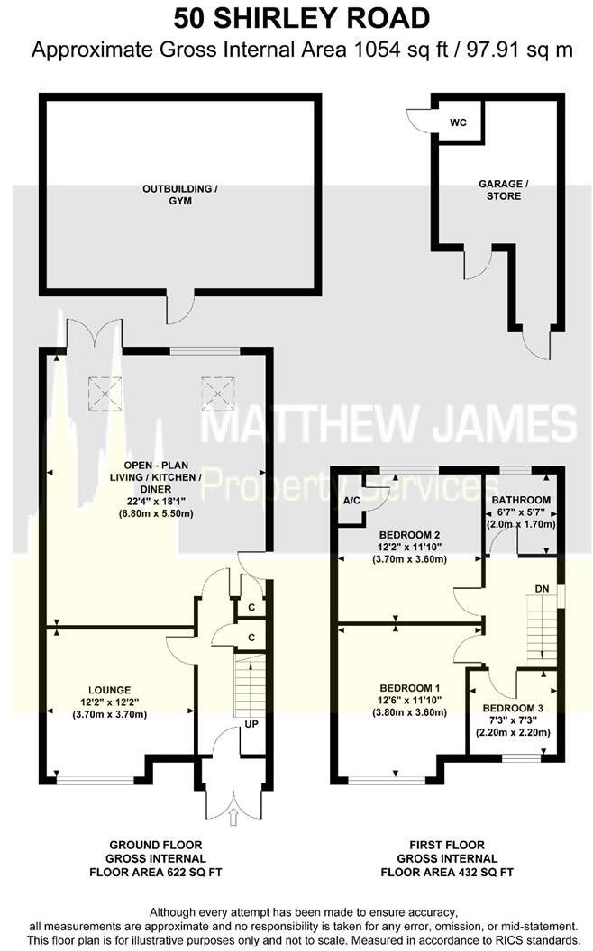 Shirley Road, Walsgrave, Coventry *Extended* floorplan