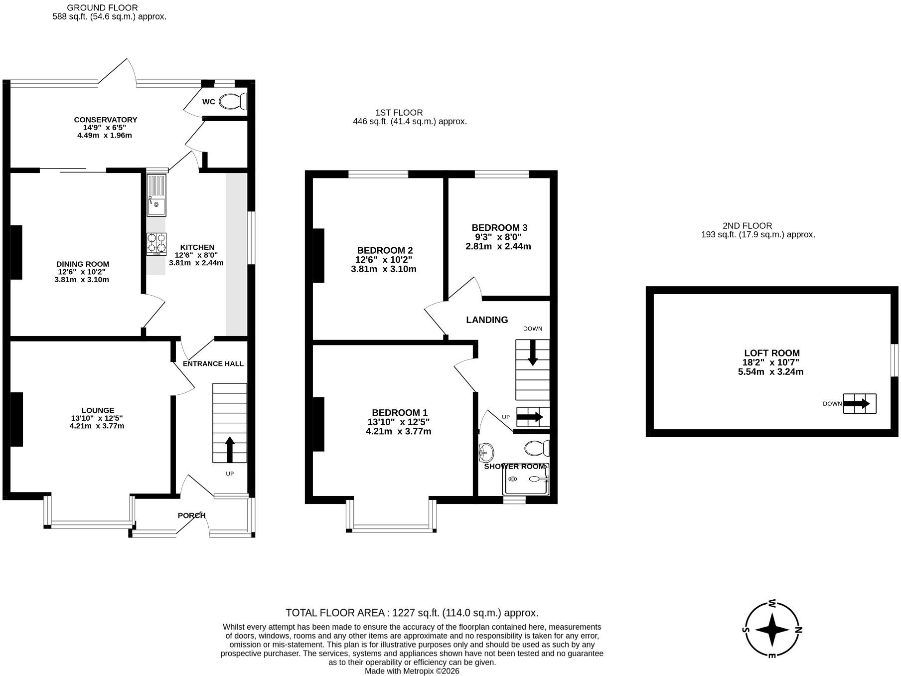 Shirley Avenue, Southsea floorplan