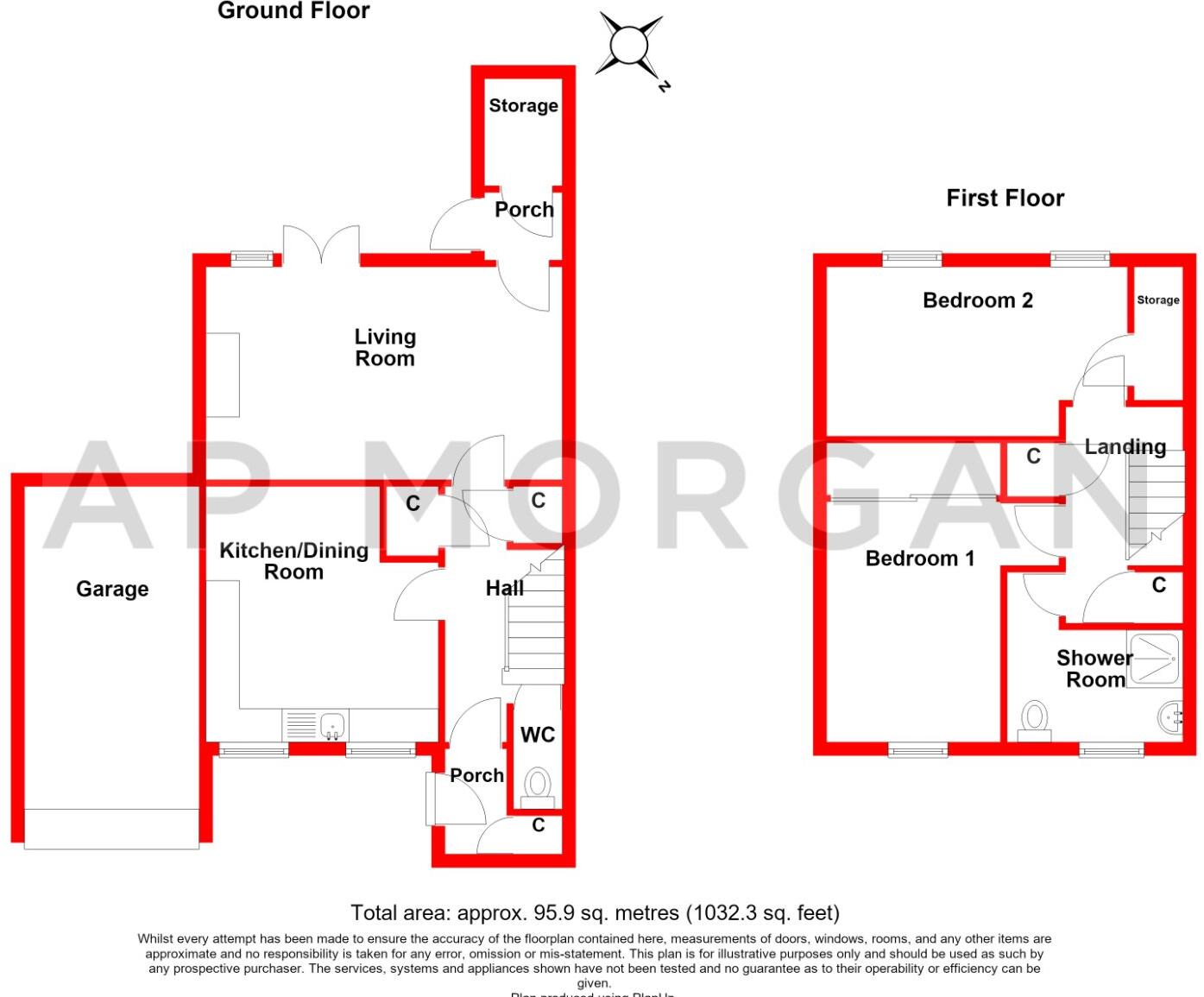 Ashdown Close, Rubery, Birmingham, West Midlands, B45 floorplan