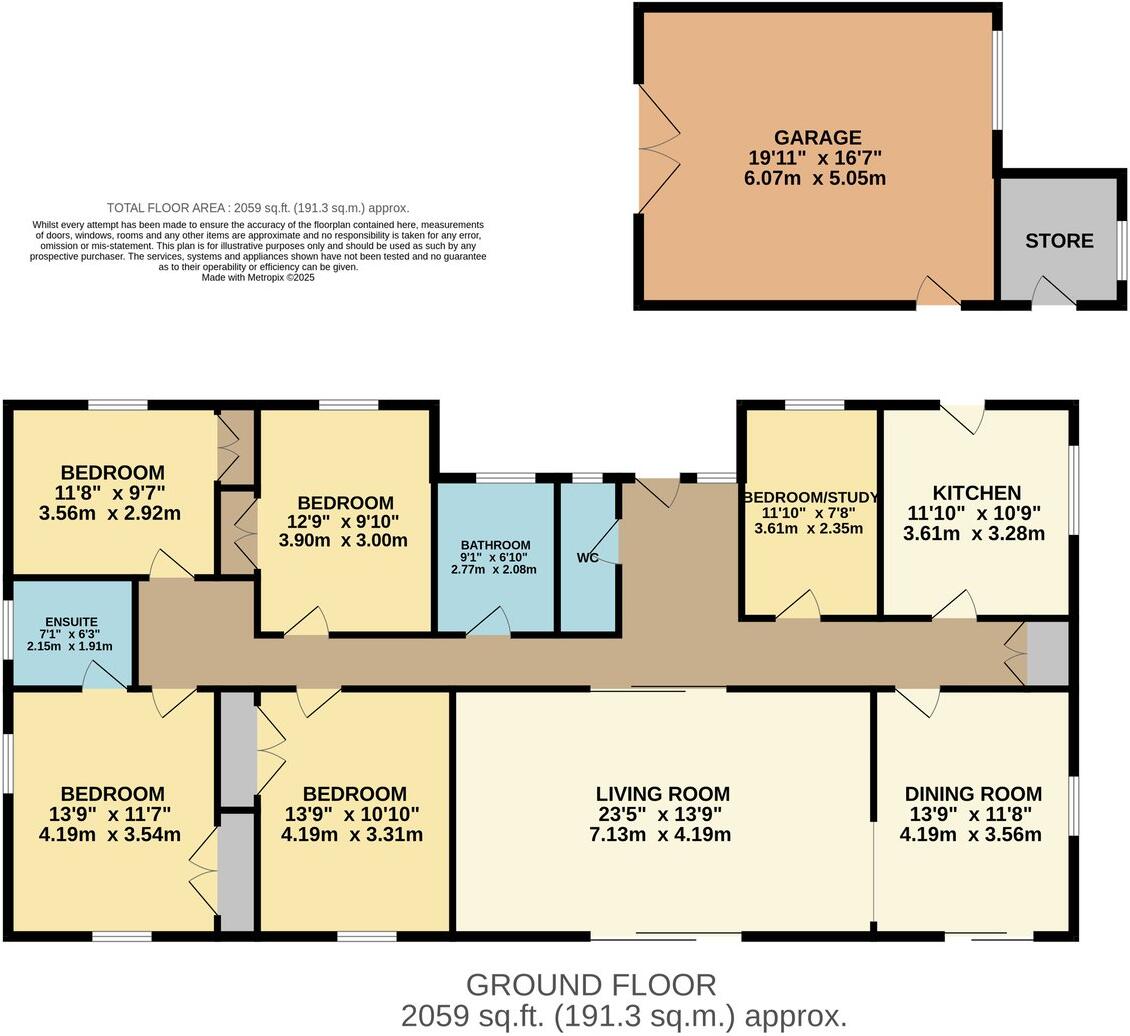 Bridgwater Road, Winscombe, BS25 floorplan