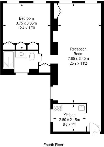 St Georges Court., Brompton Road, London, SW3 floorplan