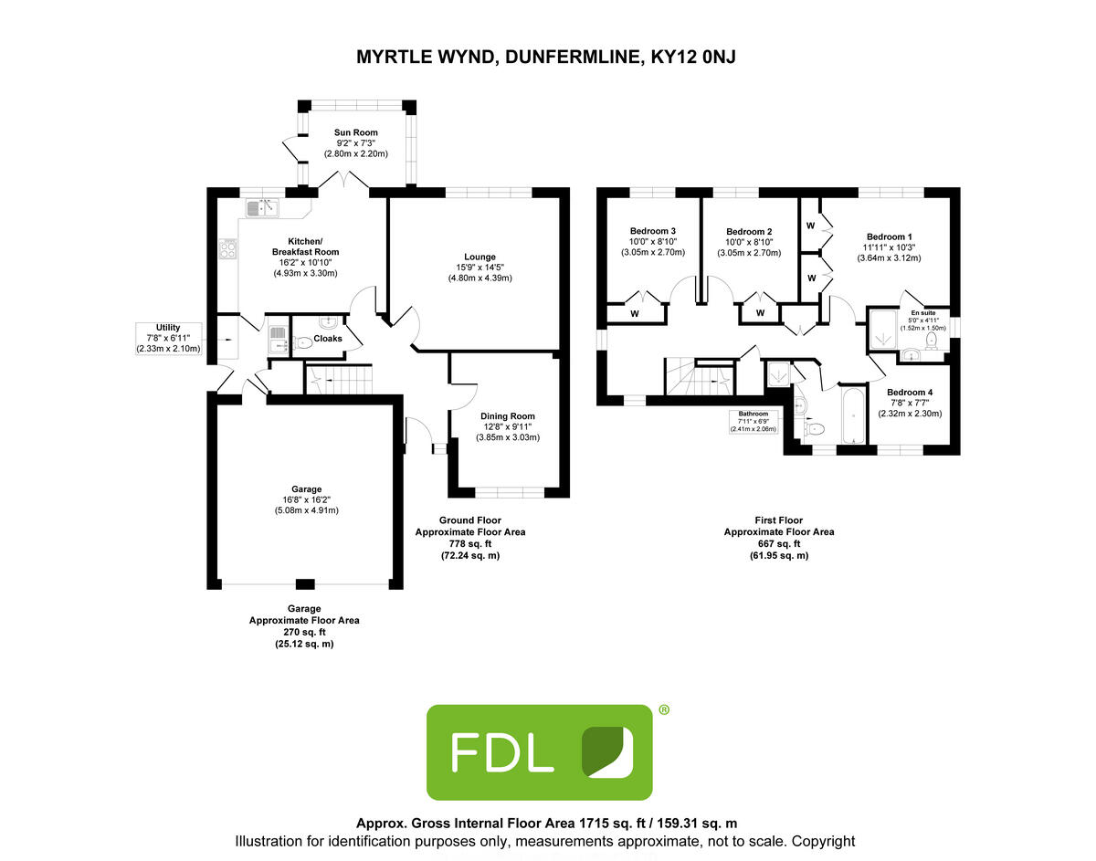 Myrtle Wynd, Dunfermline, KY12 floorplan