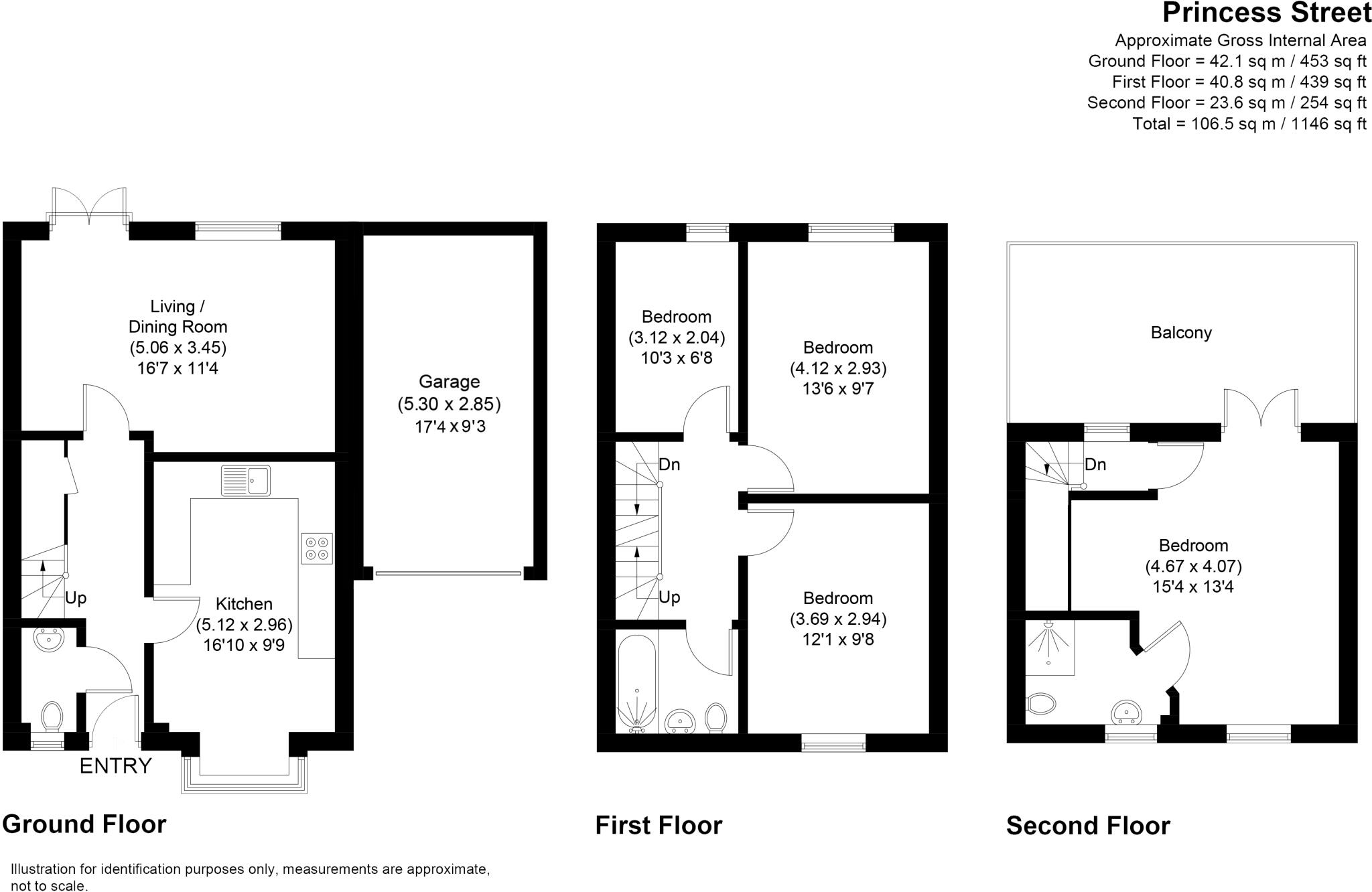 Princess Street, Longbridge, Birmingham, B31 floorplan