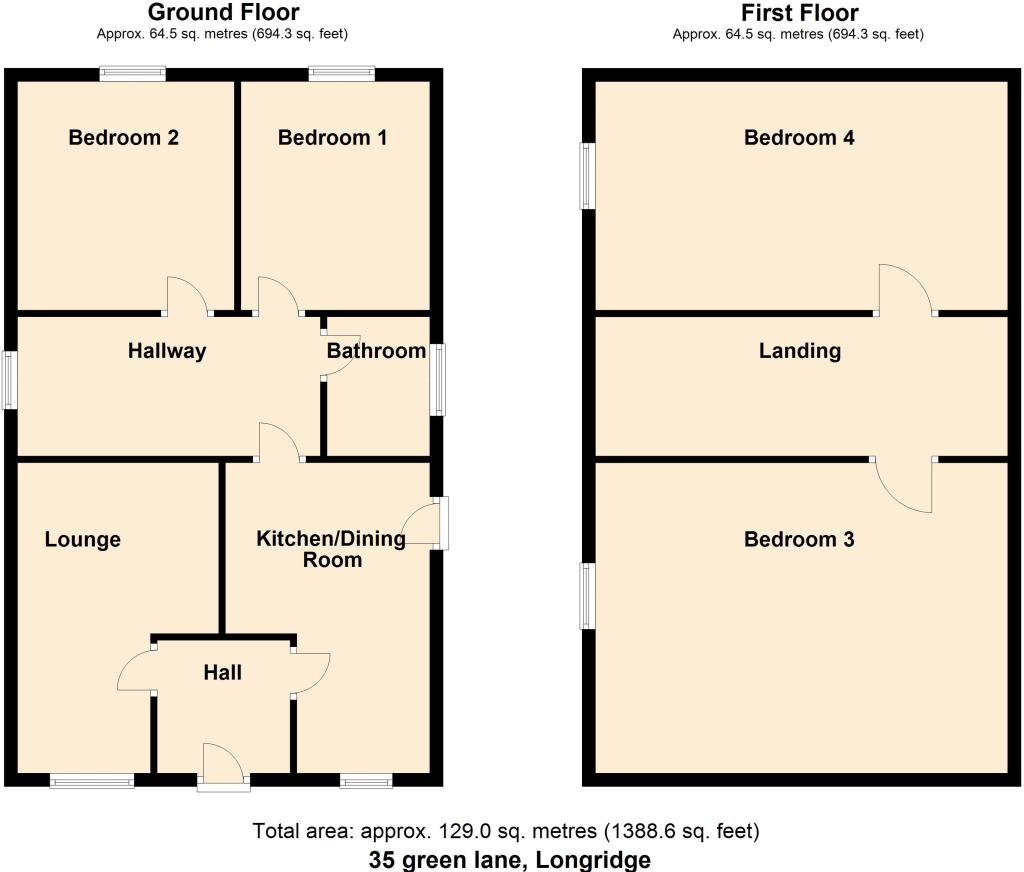 Green Lane, Longridge floorplan