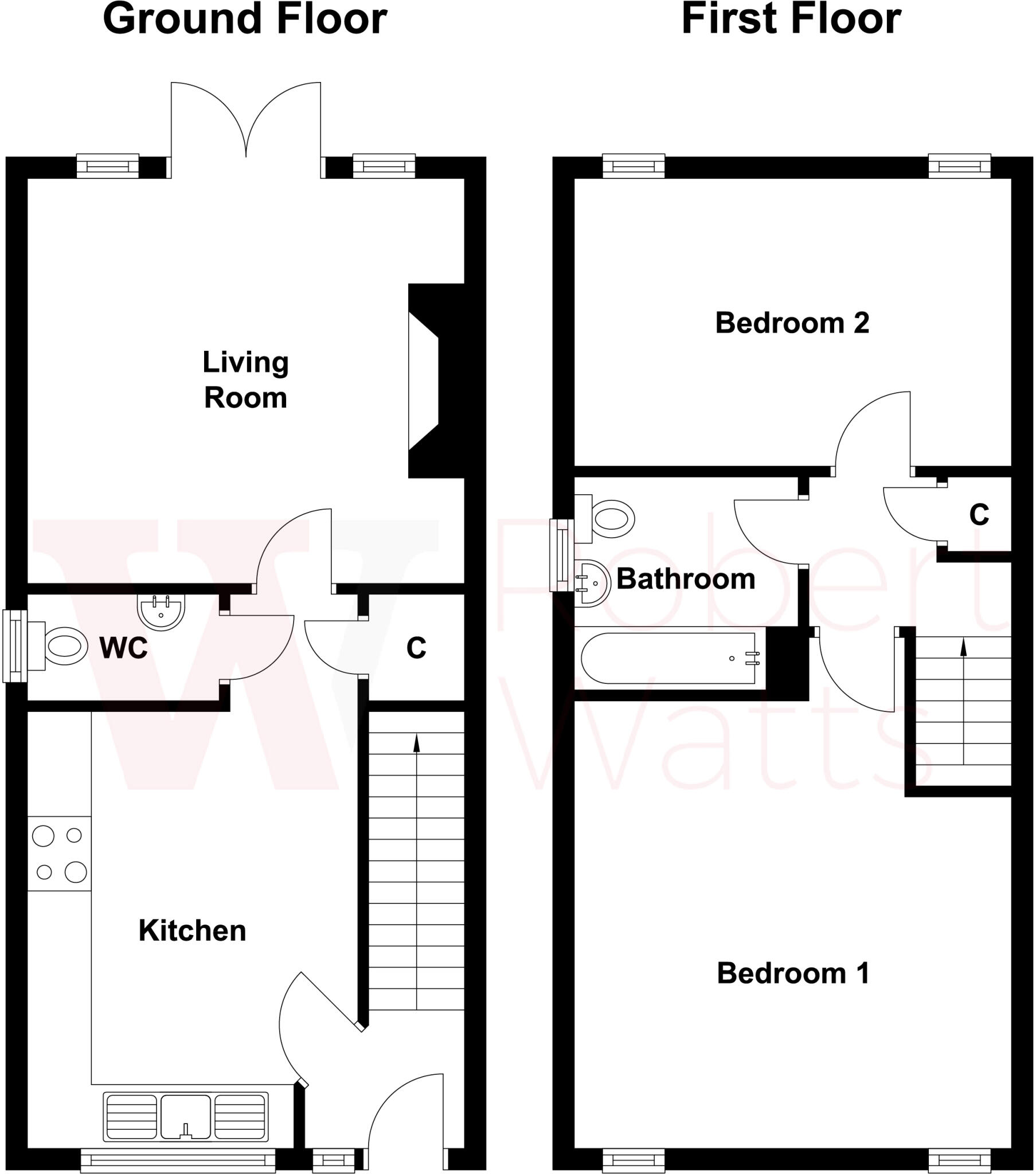 Kensington Way, Gomersal, Cleckheaton, West Yorkshire, BD19 floorplan