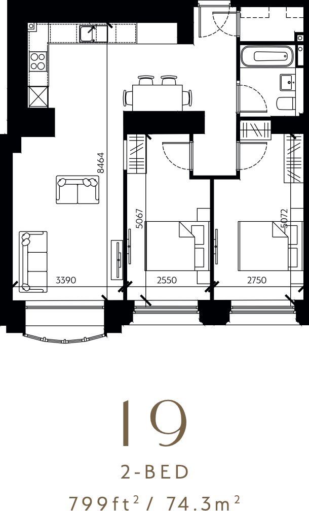 30 St. Pauls Square, Birmingham, B3 floorplan