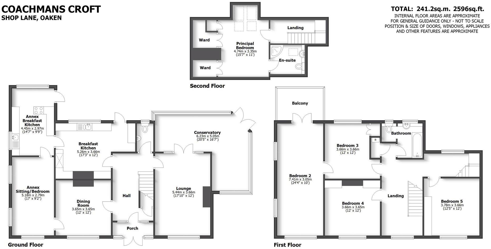 Coachmans Croft, Shop Lane, Oaken, Wolverhampton, WV8 2AX floorplan