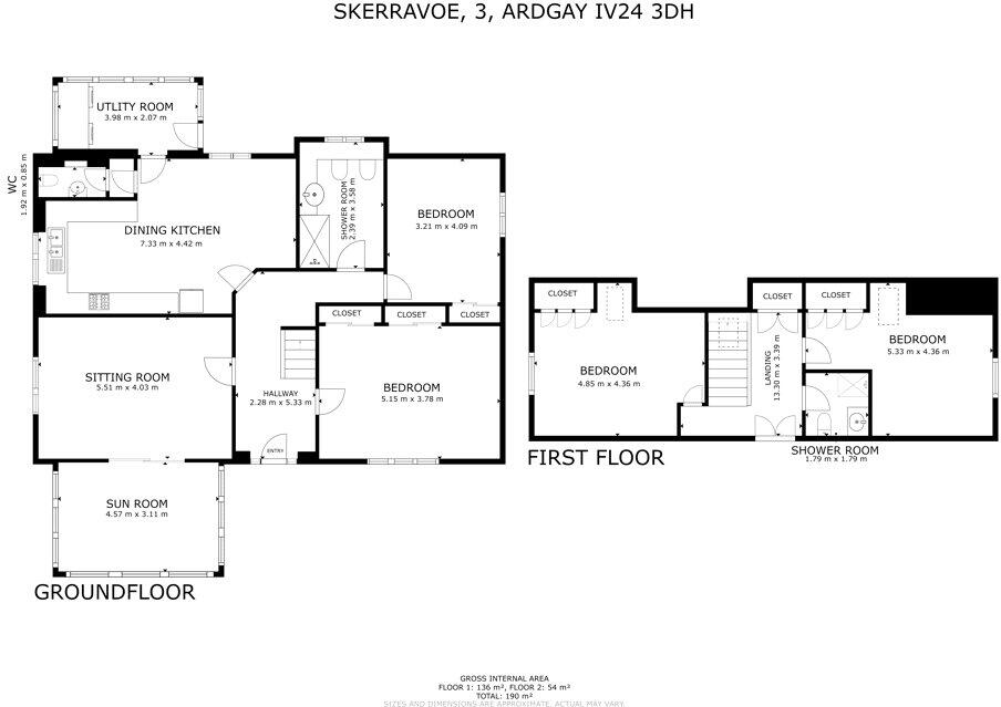 Skerravoe, Ardgay, Sutherland, IV24 floorplan