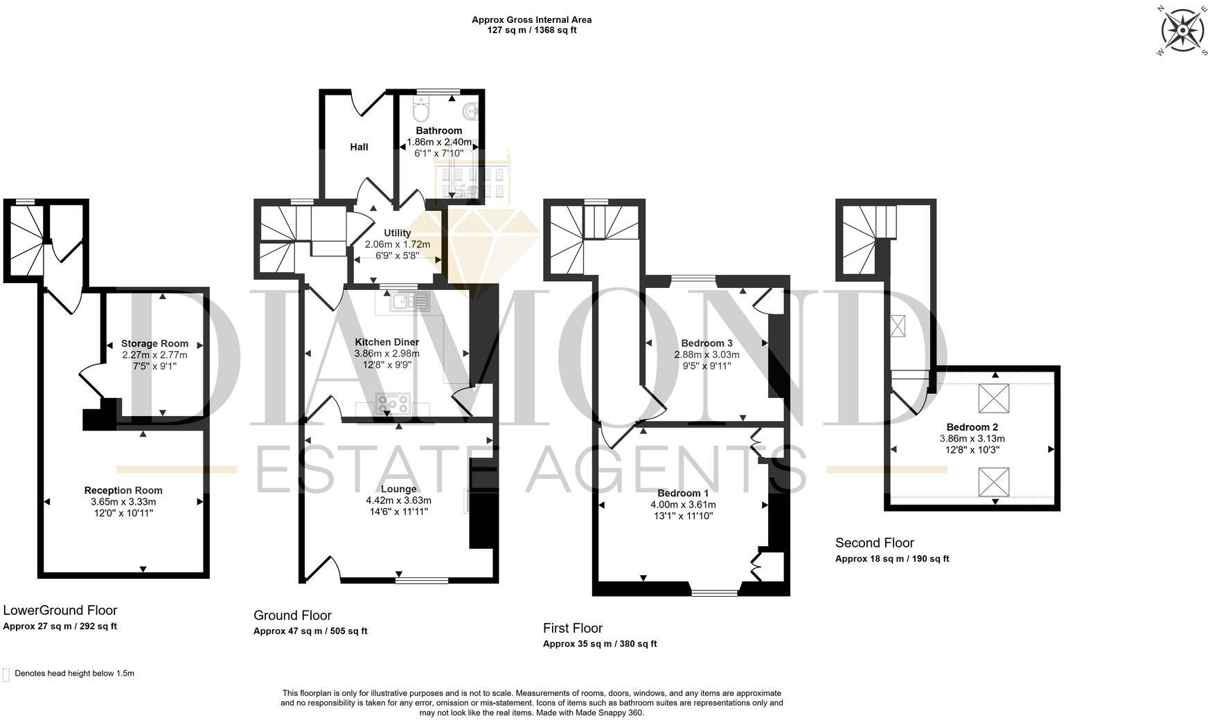 John Street, Tiverton, EX16 floorplan