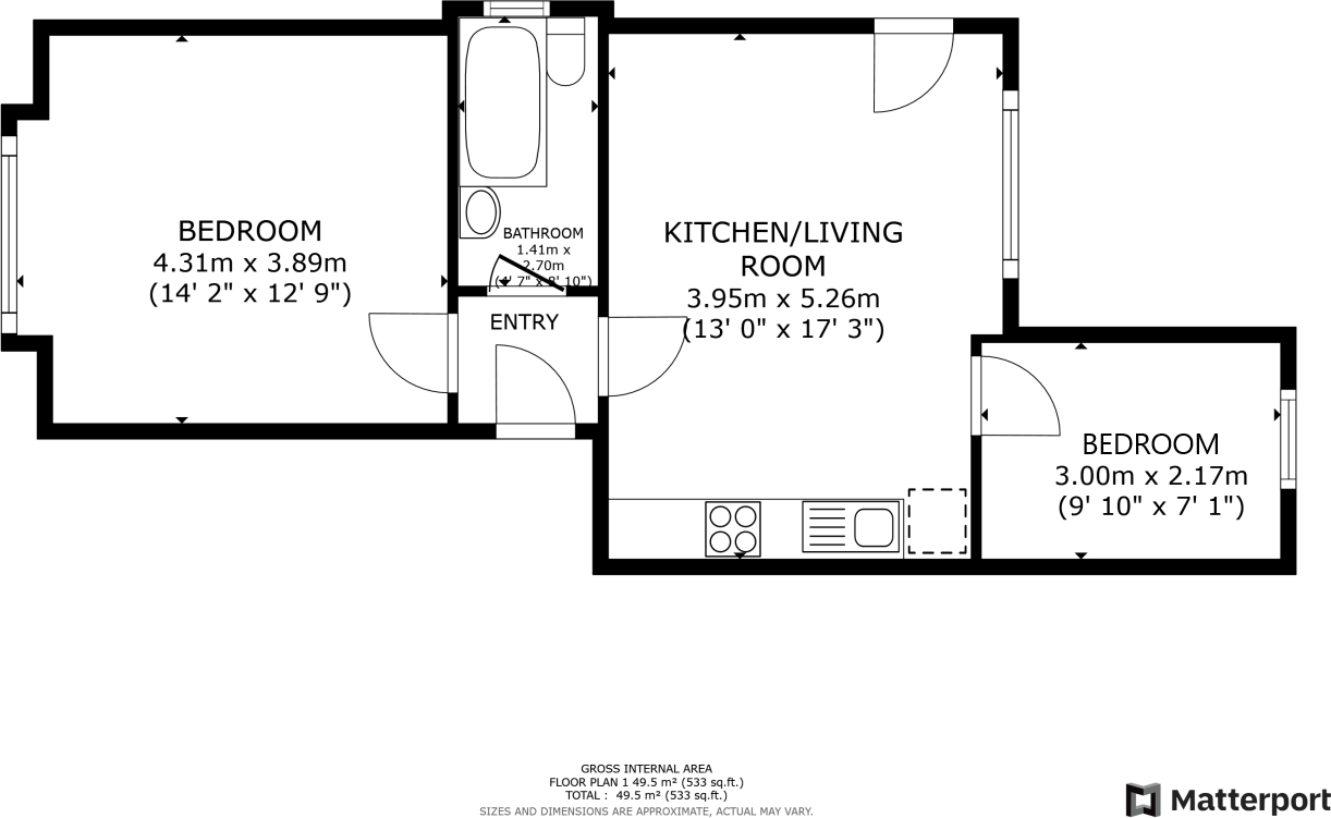 Busby Road, Flat 1/1, Clarkston, Glasgow, G76 floorplan