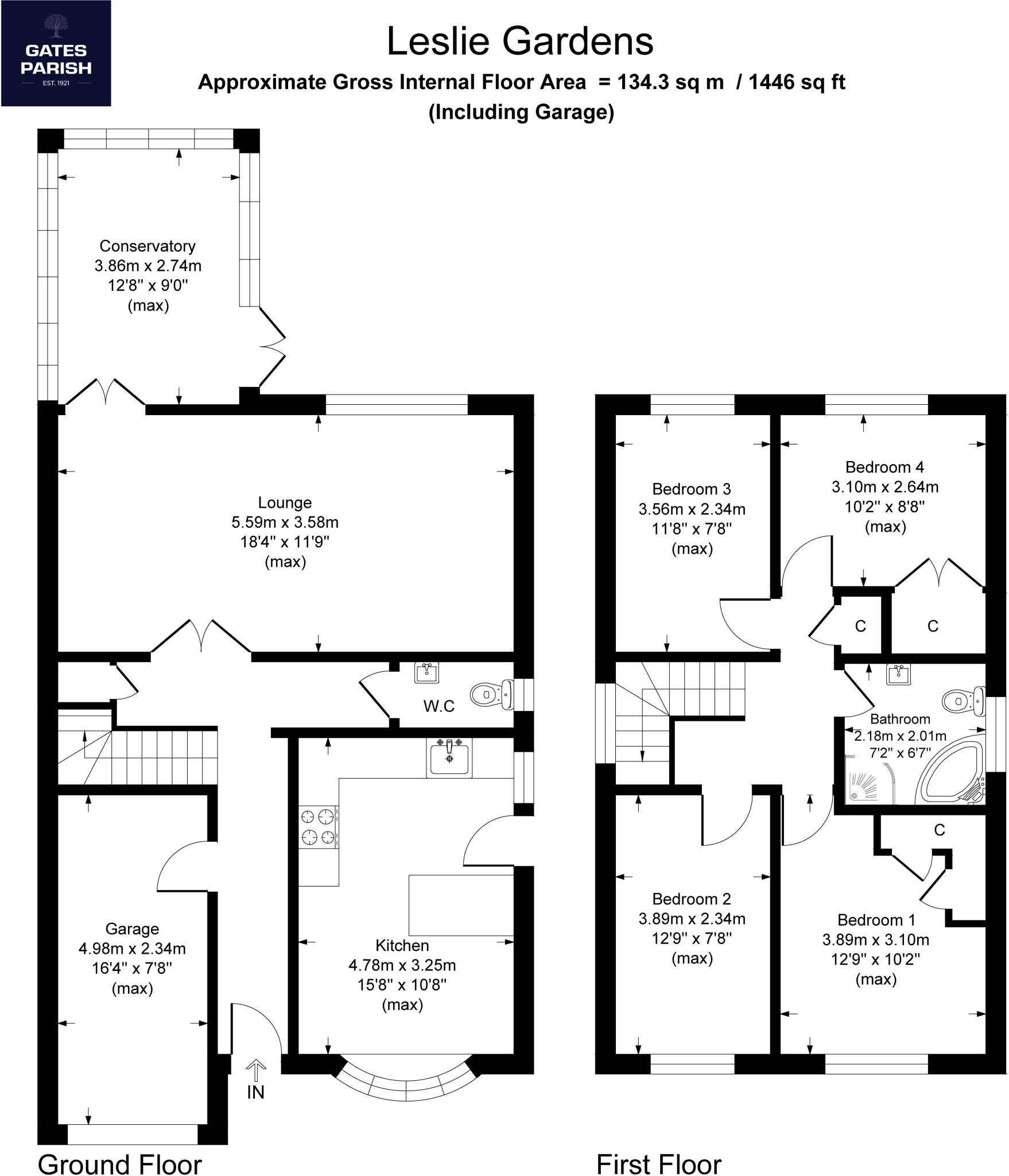 Leslie Gardens, Rayleigh, SS6 floorplan