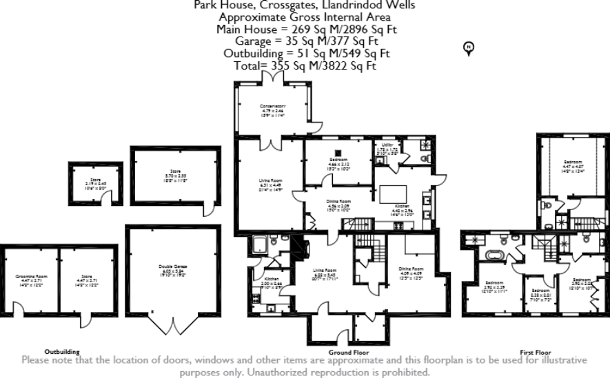 Crossgates, Llandrindod Wells, Powys floorplan