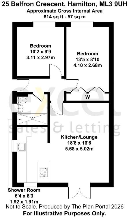 Balfron Crescent, Hamilton, South Lanarkshire, ML3 floorplan