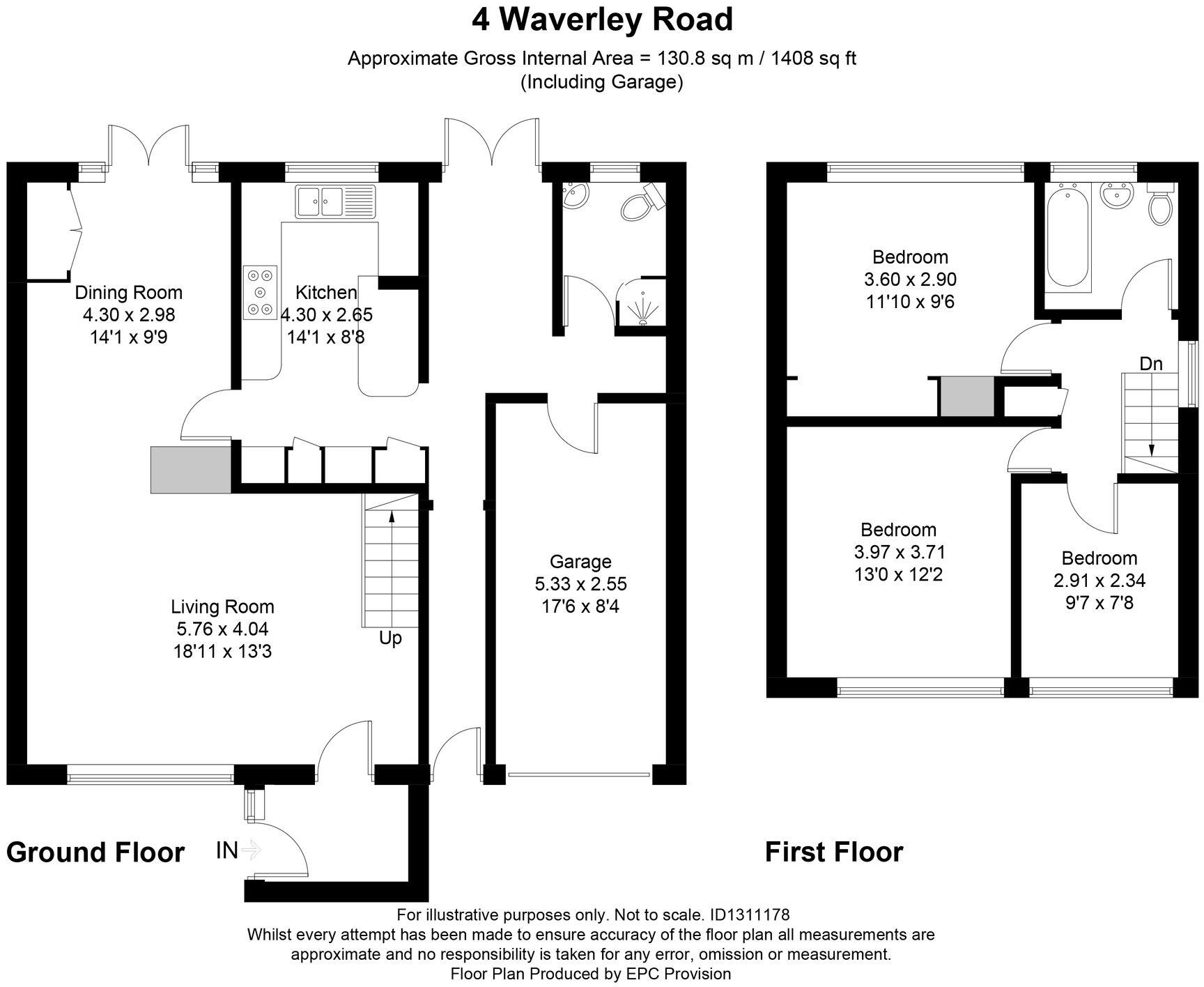 Waverley Road, Backwell, BS48 floorplan
