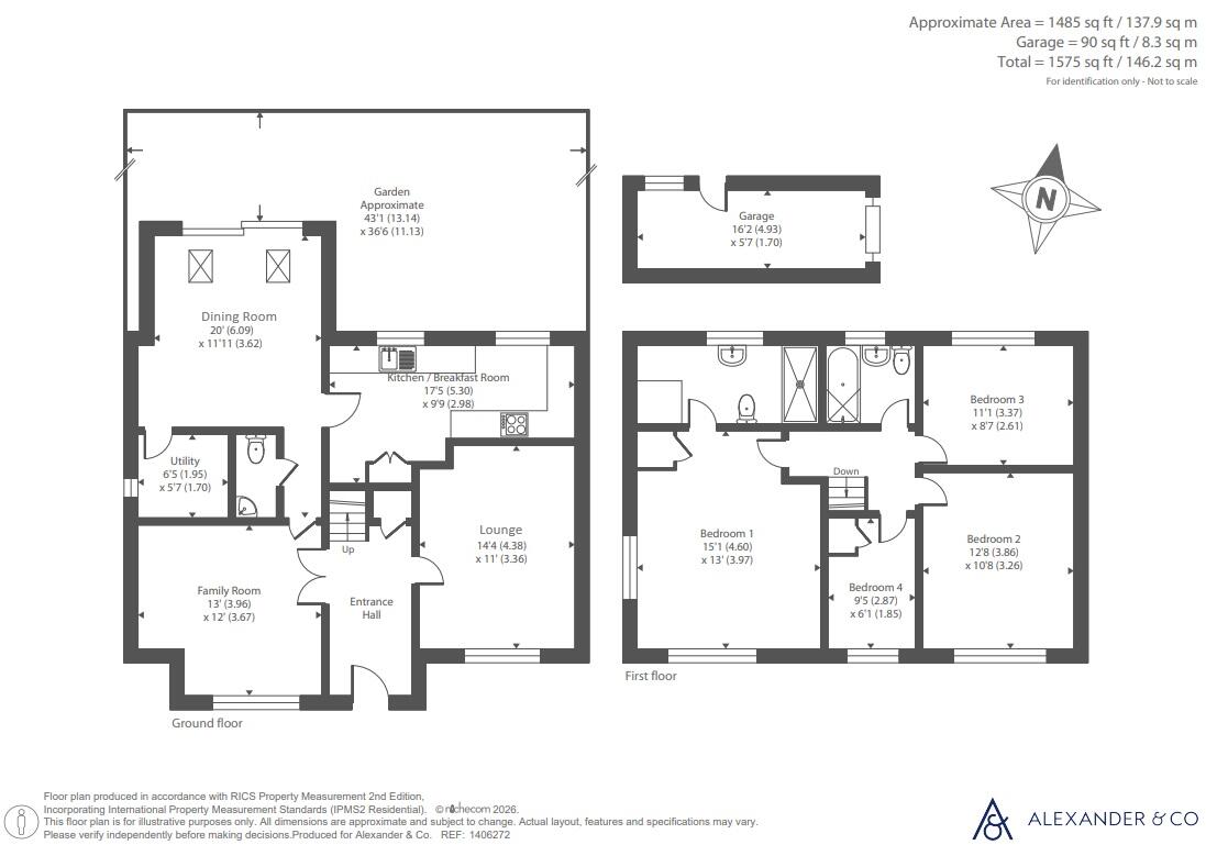 Borrowdale Avenue, Dunstable, Bedfordshire floorplan
