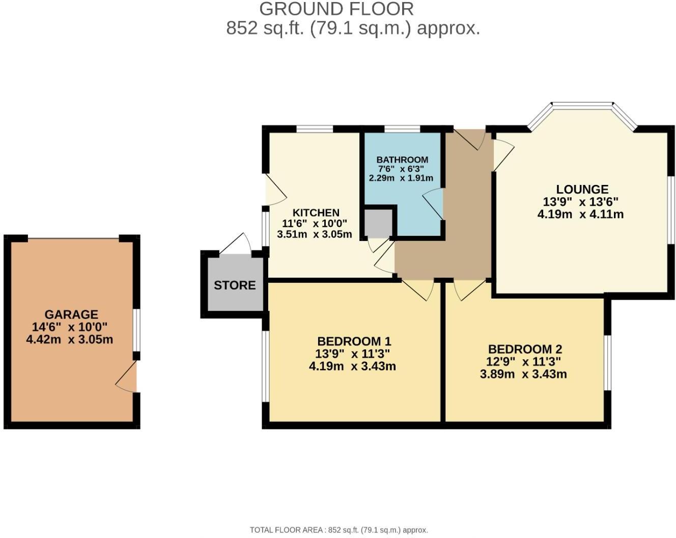 Otley Road, Killinghall, Harrogate floorplan