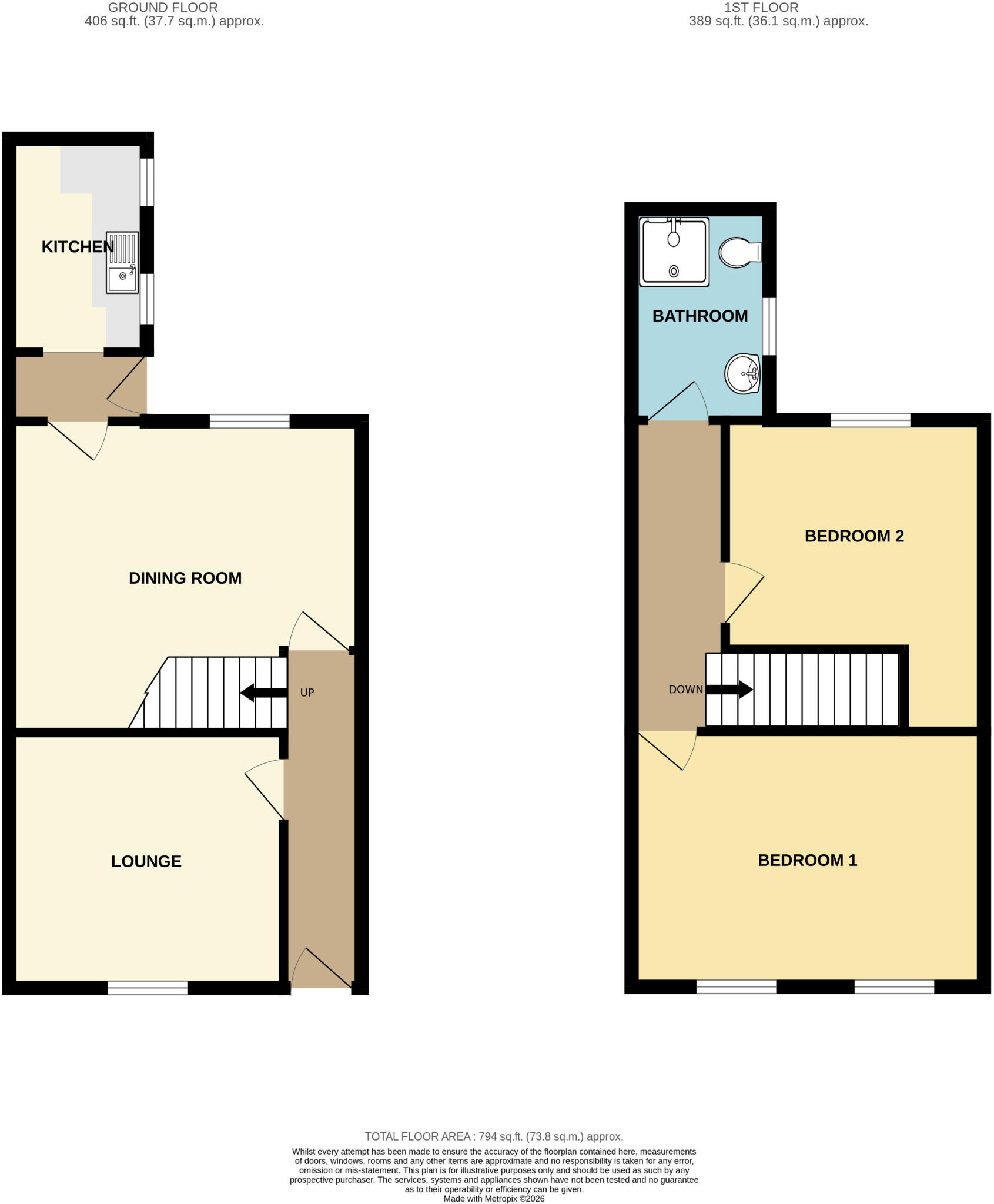 108 Upgate Louth LN11 9HG floorplan