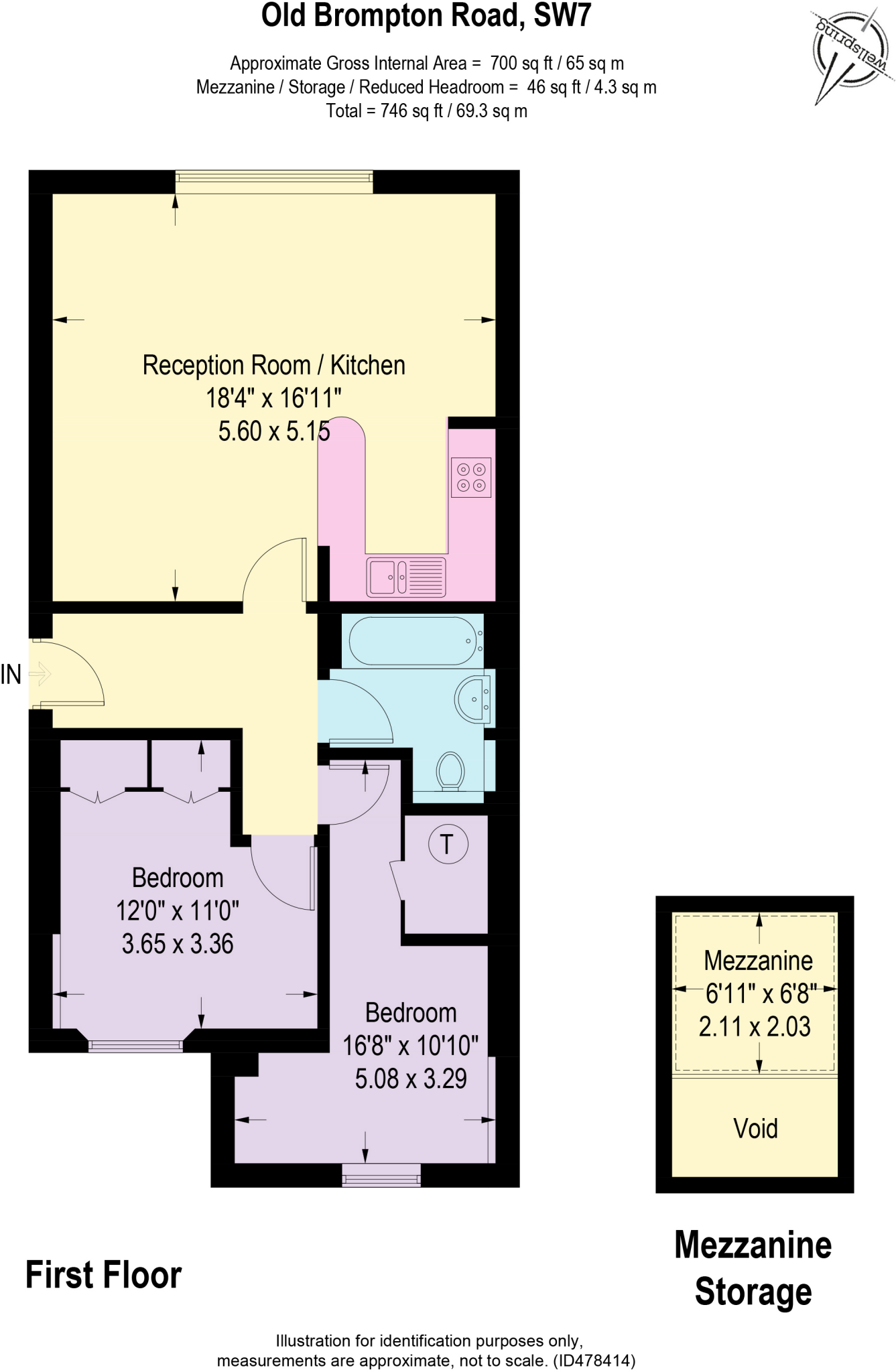 Old Brompton Road, South Kensington, SW7 floorplan
