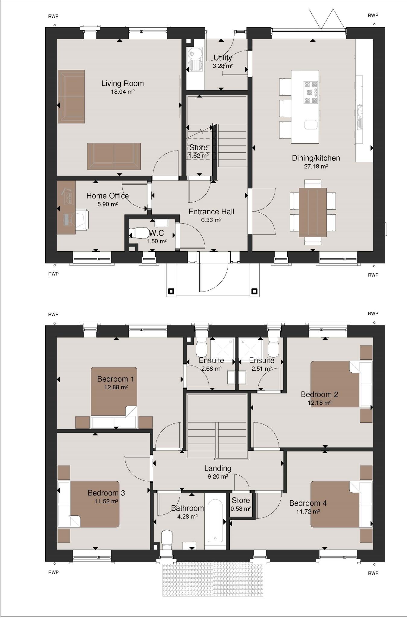 Roebuck Close, Scorton floorplan