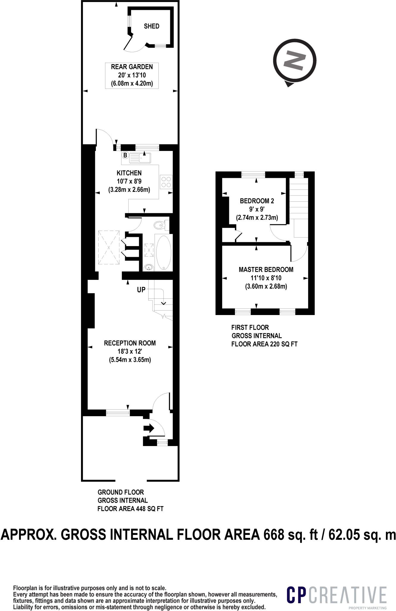 Moselle Avenue, London, N22 floorplan