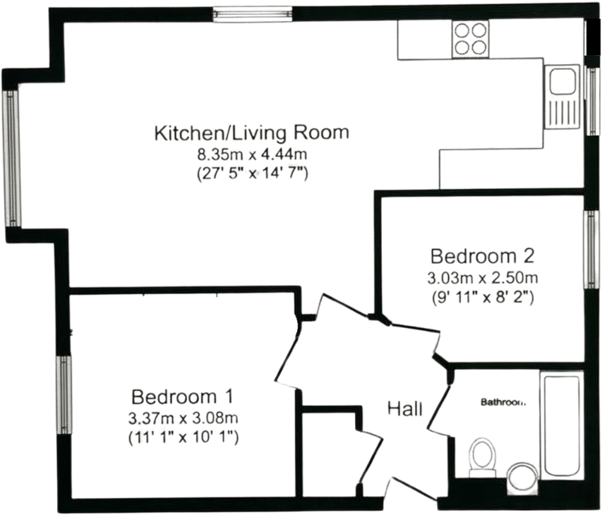 Lever Court, 218 Moor Lane, Salford M7 floorplan