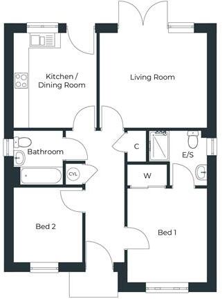 Plot 29, The Felbrigg, Saxon Fields, Woodton floorplan