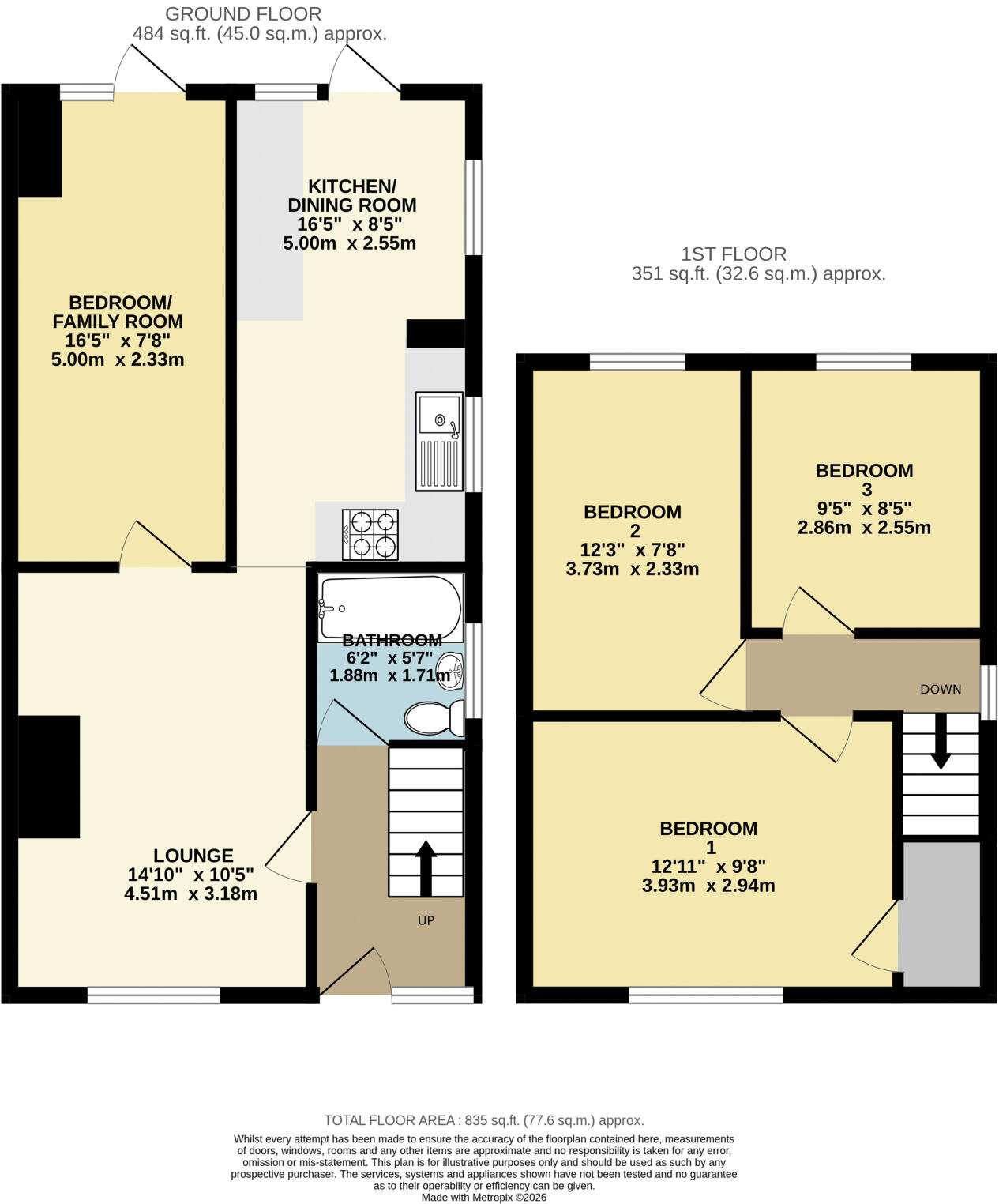 Westgate Close, Canterbury, CT2 8JP floorplan