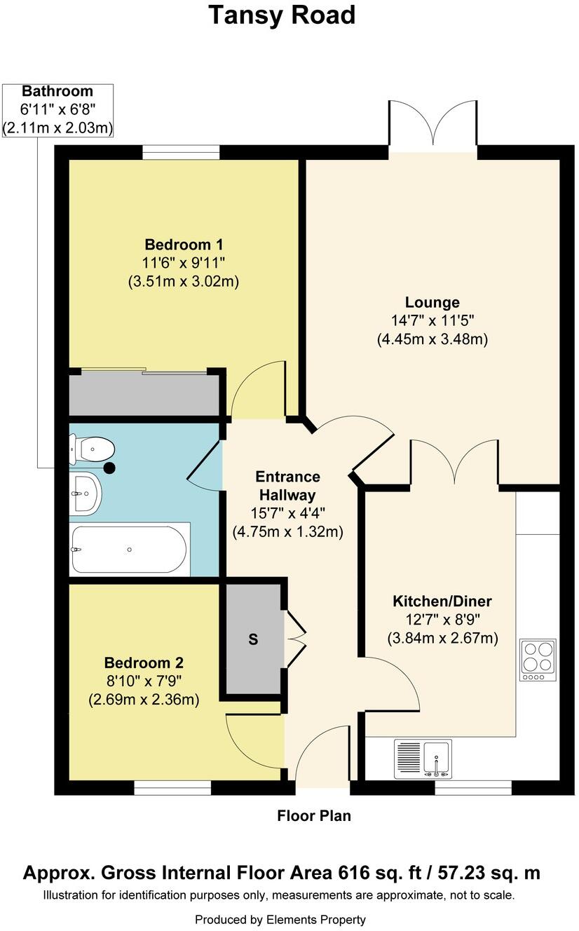 Tansy Road, Preston, PR3 2NF floorplan