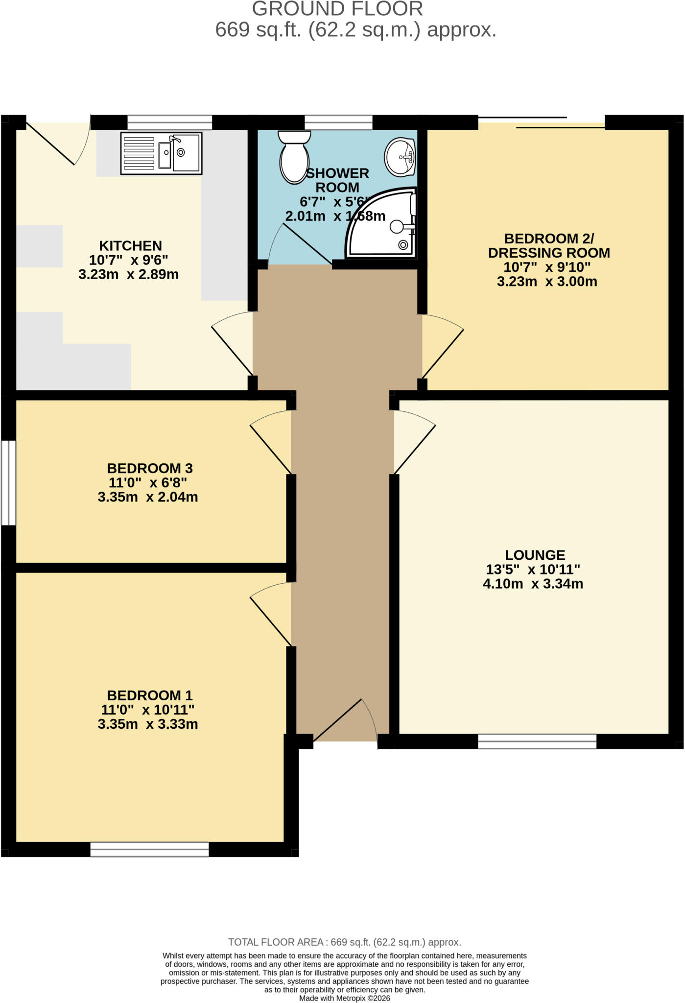 Enfield Avenue, New Waltham, Grimsby, DN36 floorplan