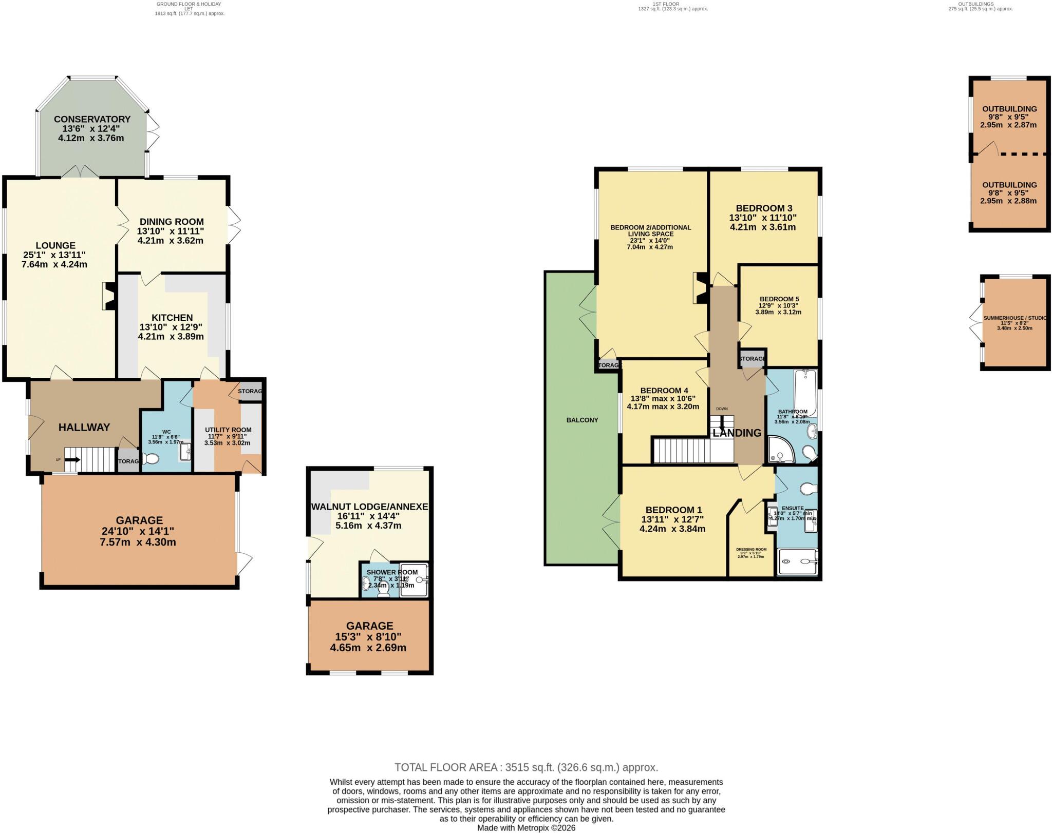 Walnut House, Hallams Lane, Timberland floorplan