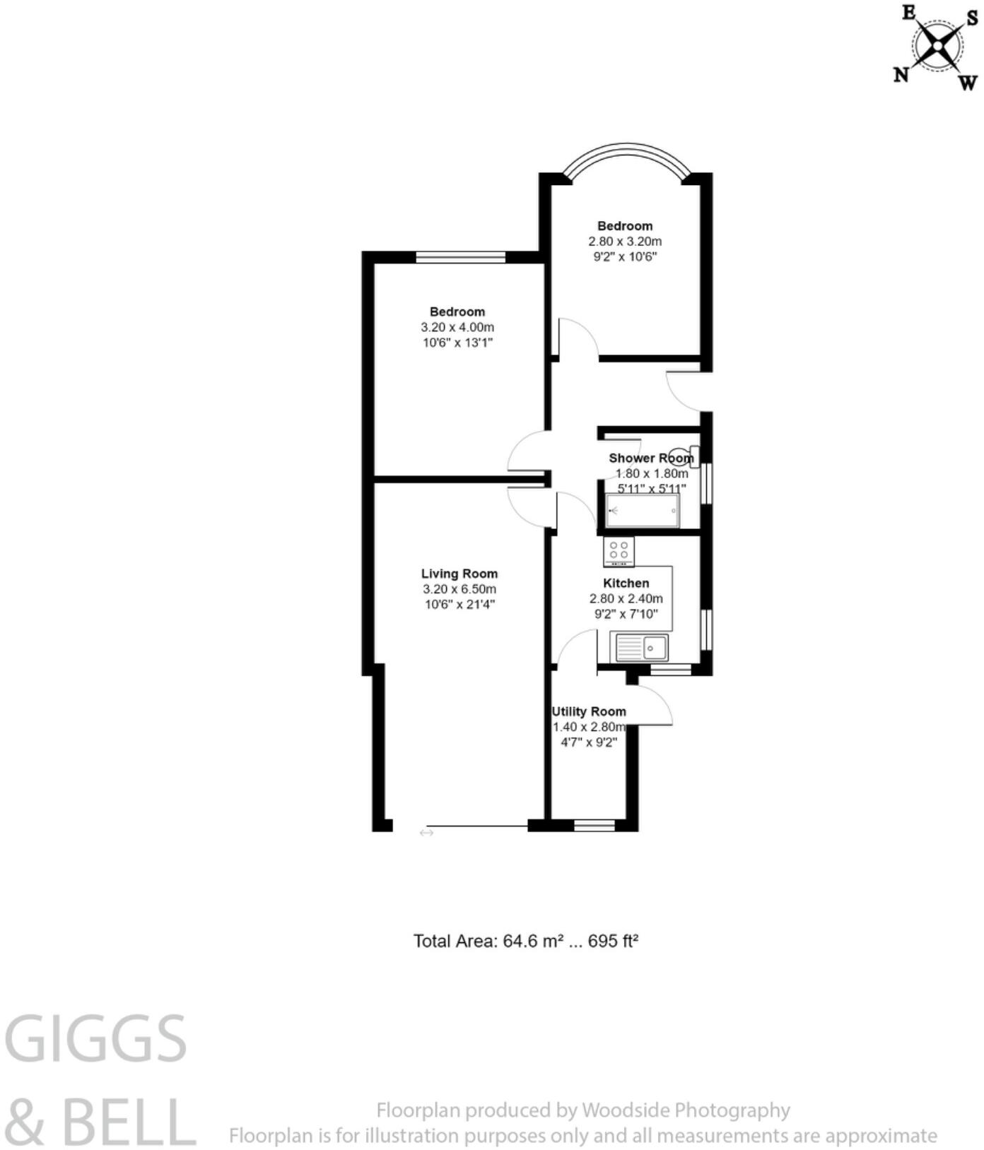 Hathaway Close, Luton, Bedfordshire, LU4 floorplan