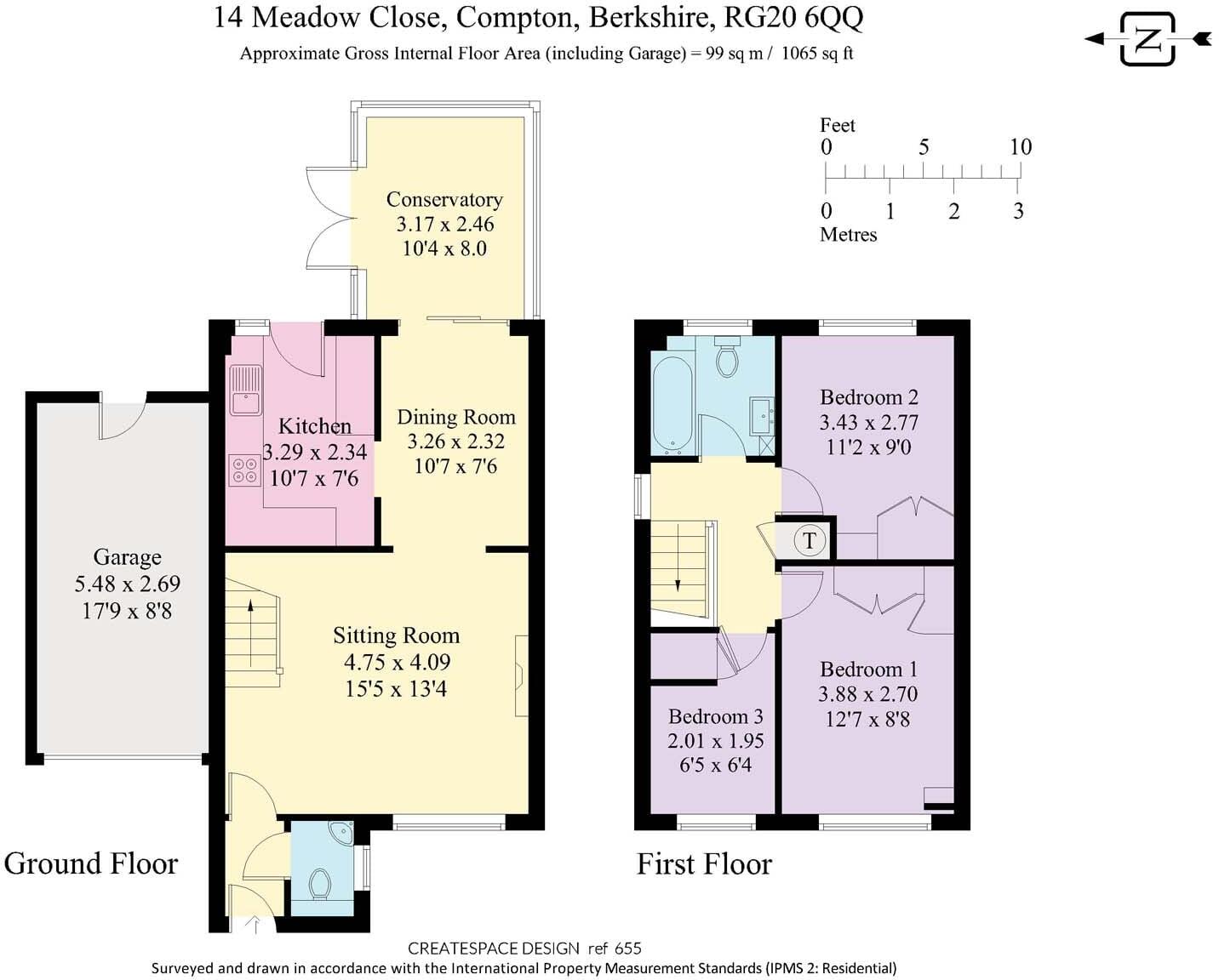14 Meadow Close, Compton floorplan