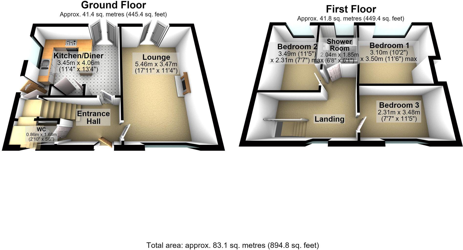 Abbey Road, Wellingborough, NN8 floorplan