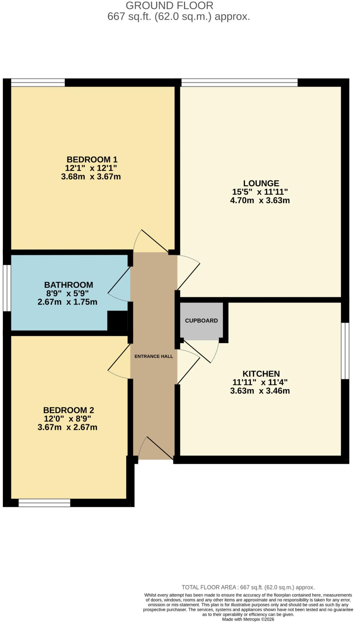 Ivy Close, Elswick, Newcastle upon Tyne, NE4 floorplan