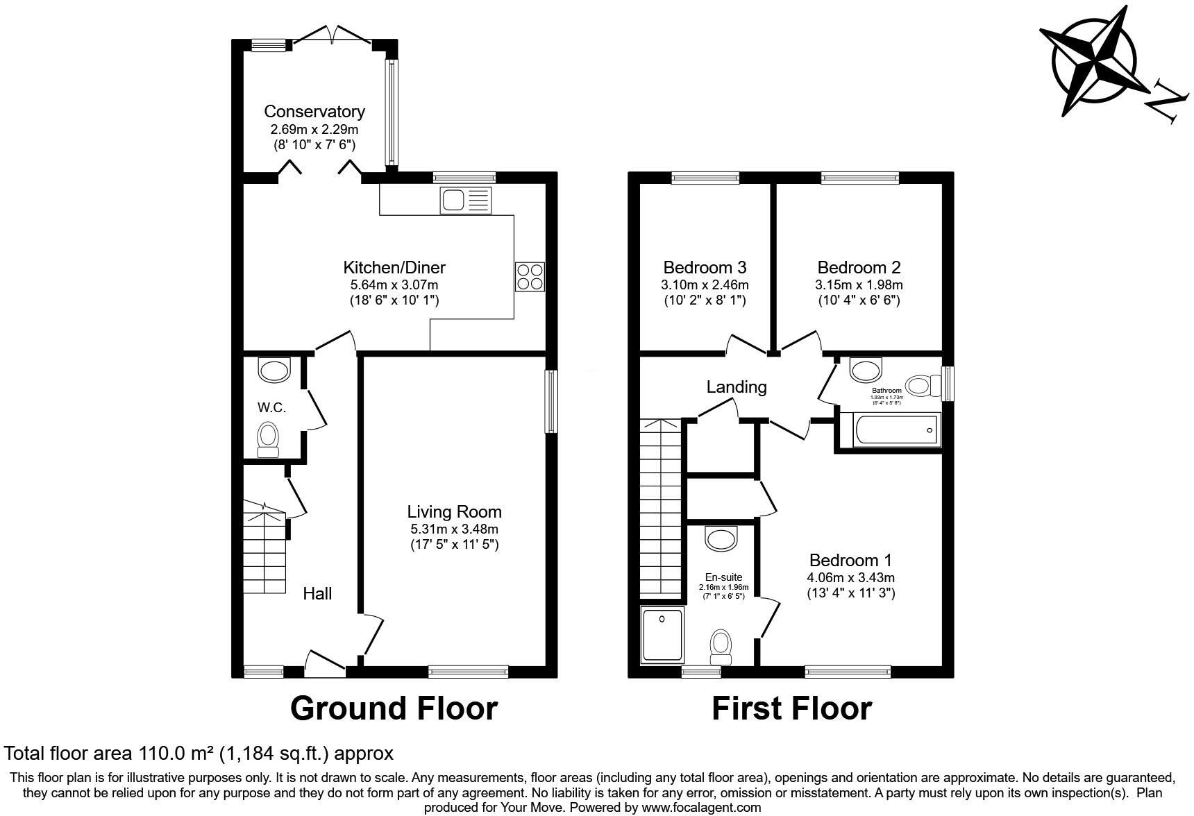 Badger Way, Camber, Rye, East Sussex, TN31 floorplan