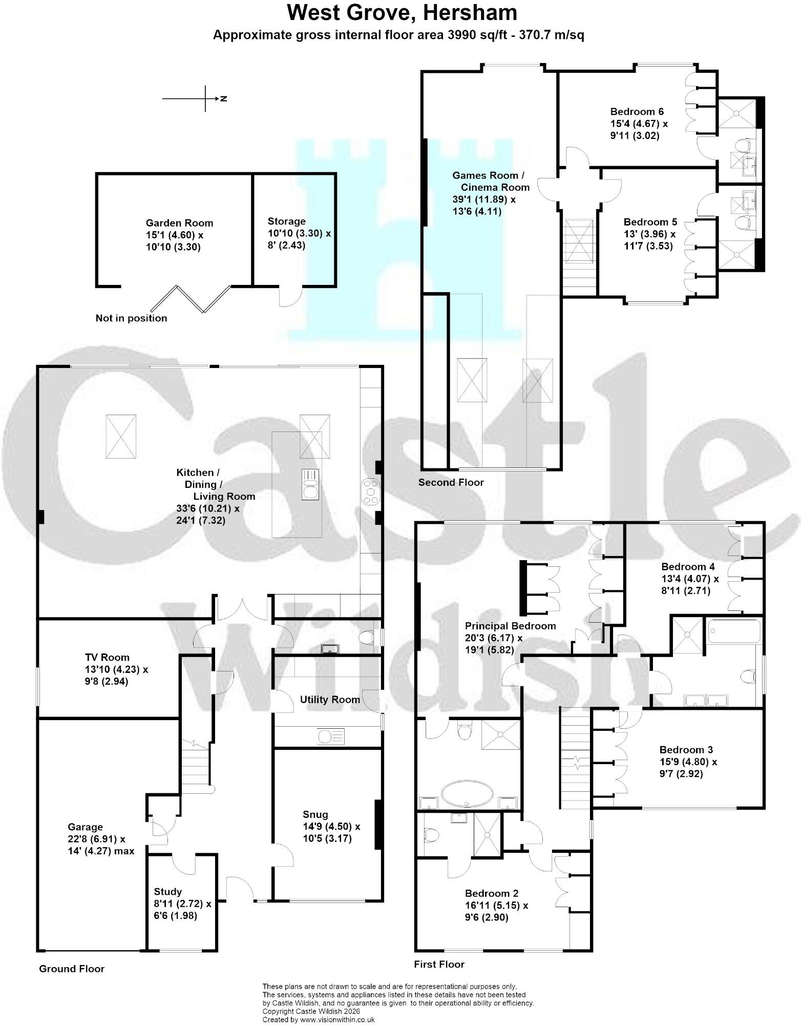 West Grove, Walton-On-Thames, Surrey, KT12 floorplan