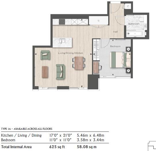 Harcourt Tower, Marsh Wall, E14 floorplan