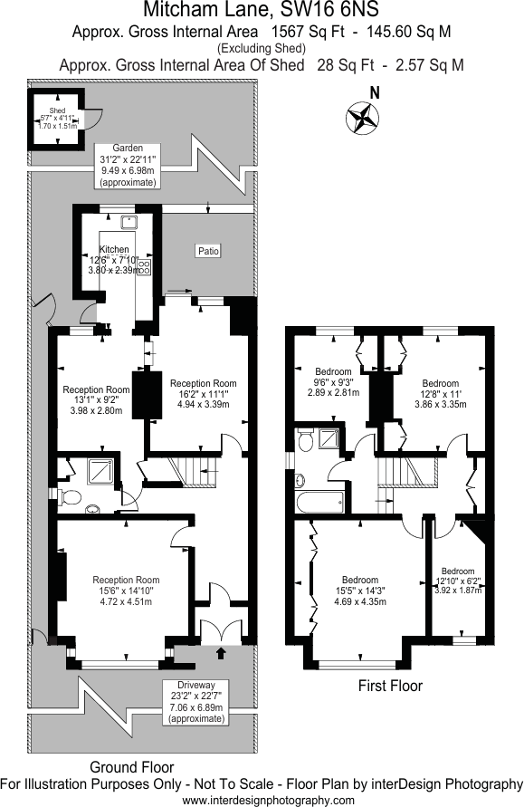 Mitcham Lane, Furzedown SW16 floorplan