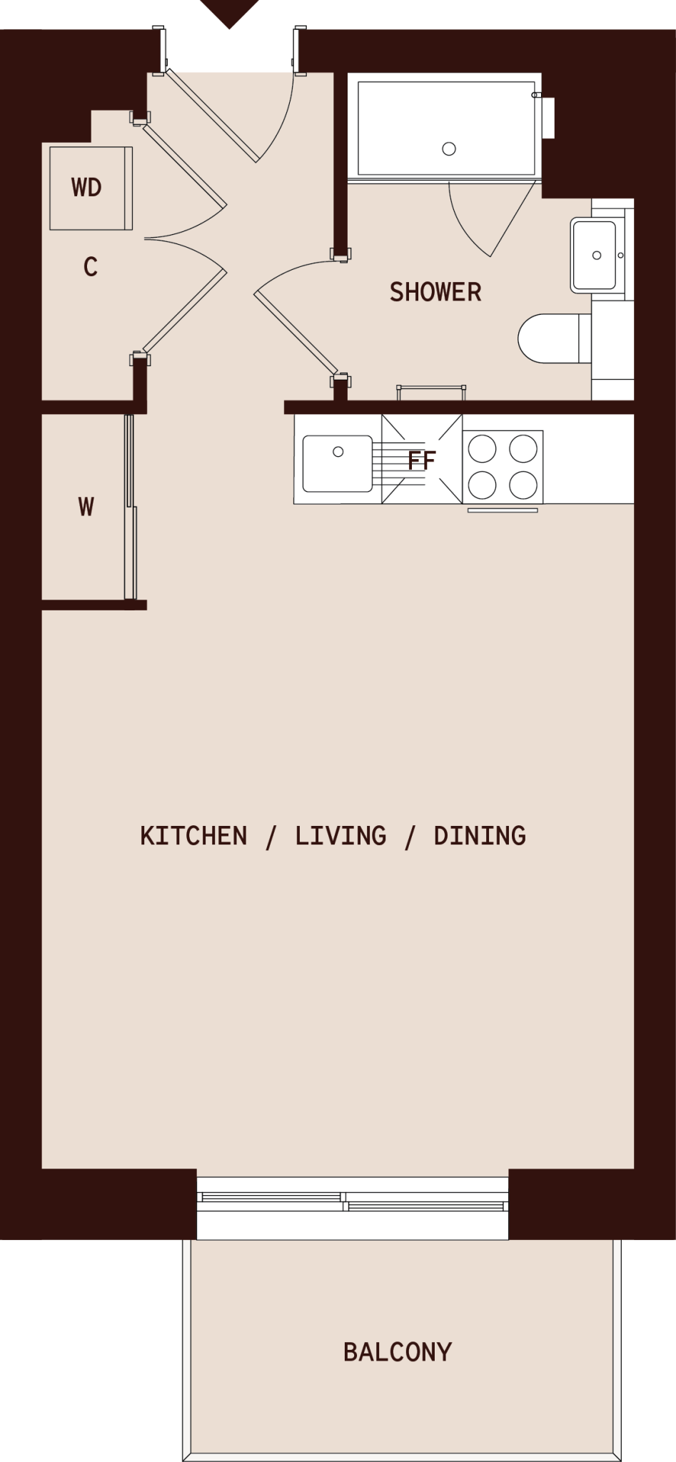Delfino House, Beaufort Square, Colindale, NW9 4GQ floorplan