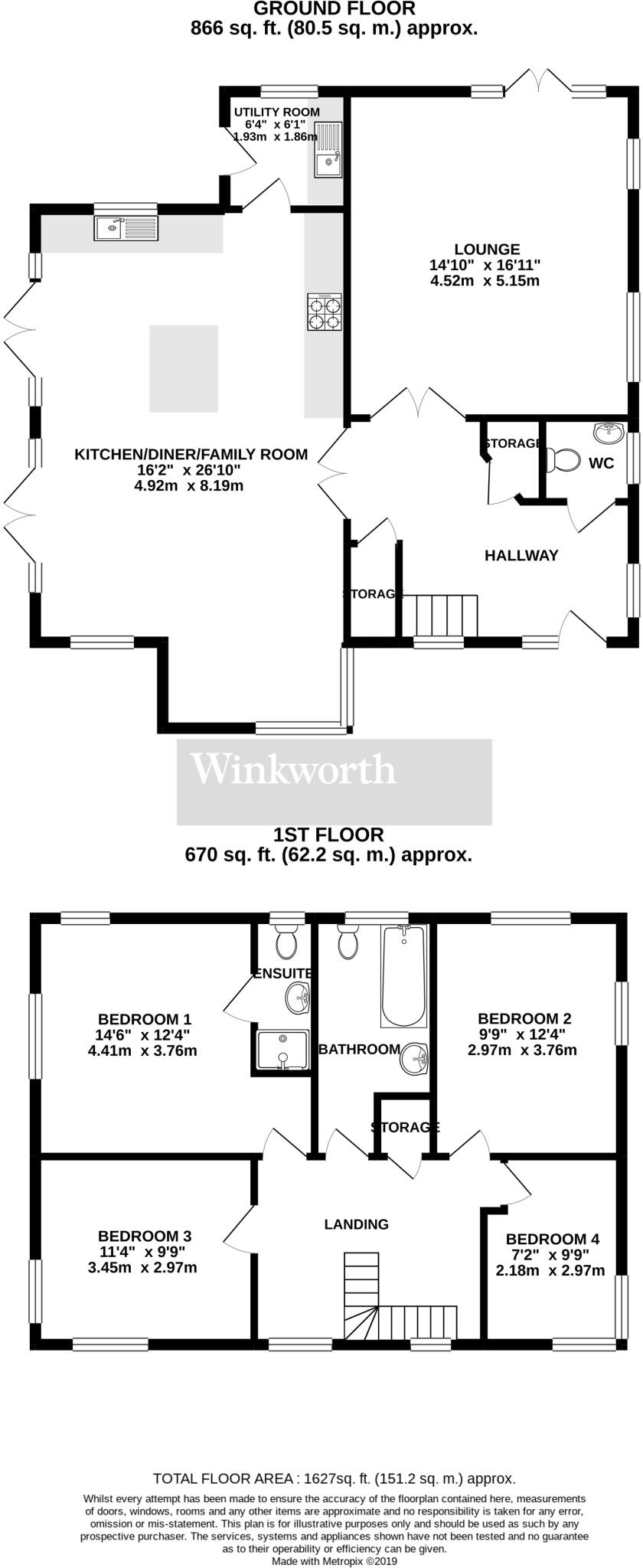 Paddocks Way, Poringland, Norwich, Norfolk, NR14 floorplan