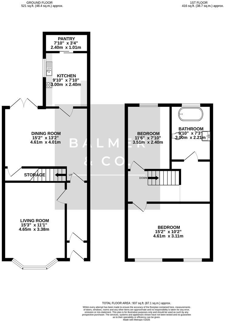 Crawford Avenue, Tyldesley, M29 floorplan