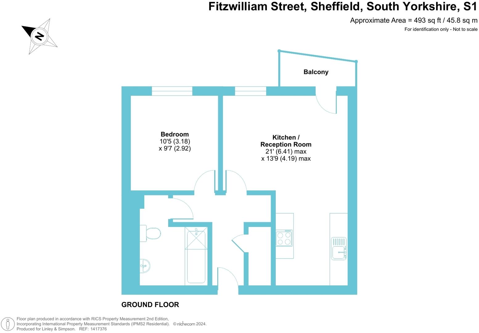 Fitzwilliam Street, Sheffield, South Yorkshire, UK, S1 floorplan