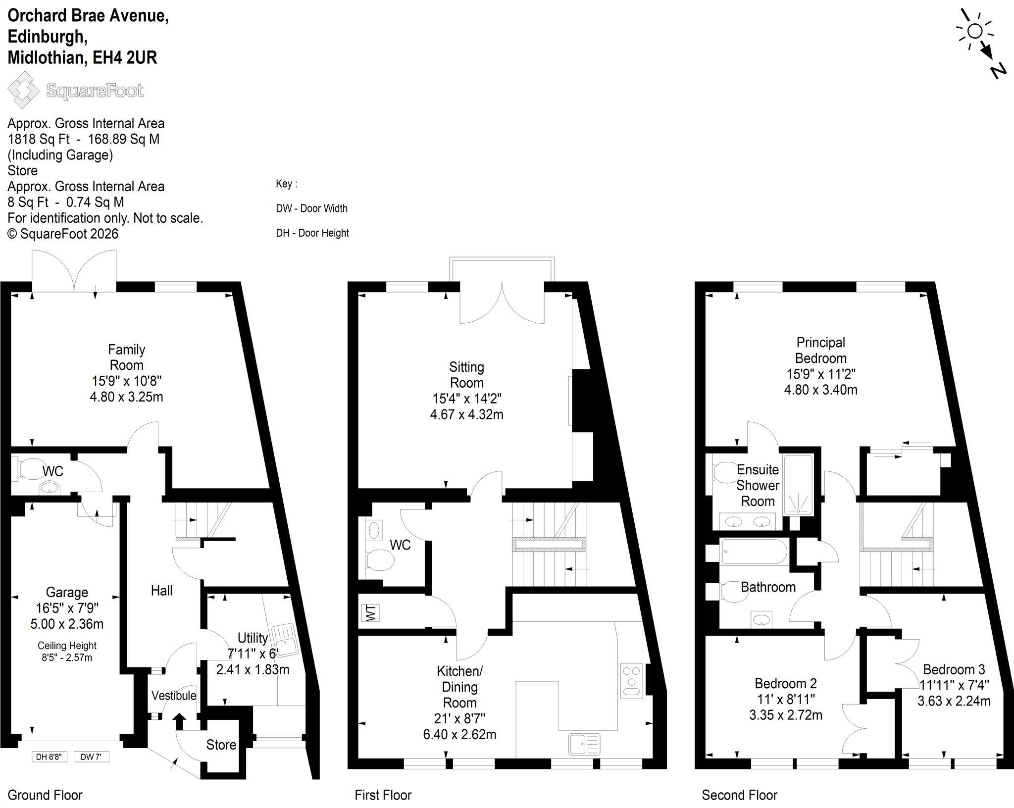 Orchard Brae Avenue, Edinburgh, Midlothian floorplan