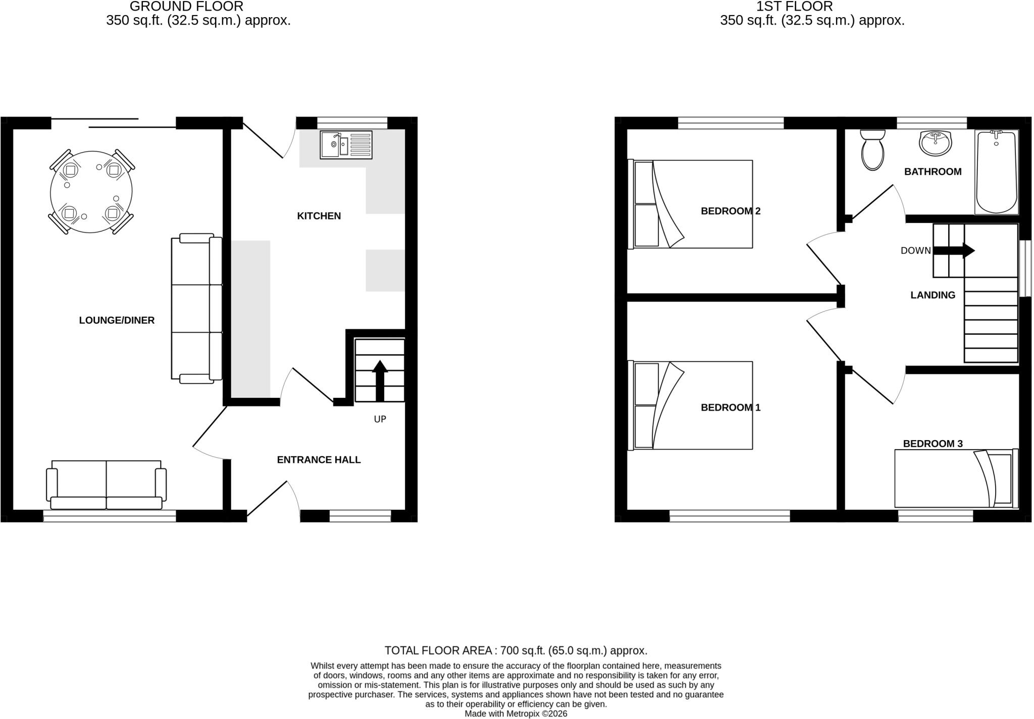 Brook Road, Great Sutton floorplan